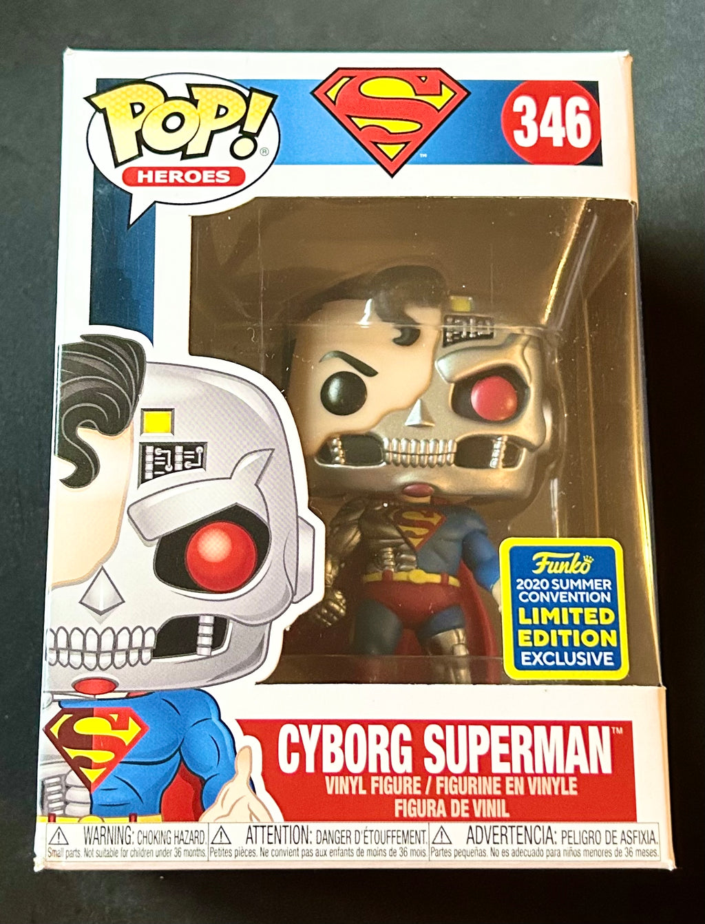 DC Super Heroes Cyborg Superman Summer Convention 2020 Exclusive 346 Funko POP!