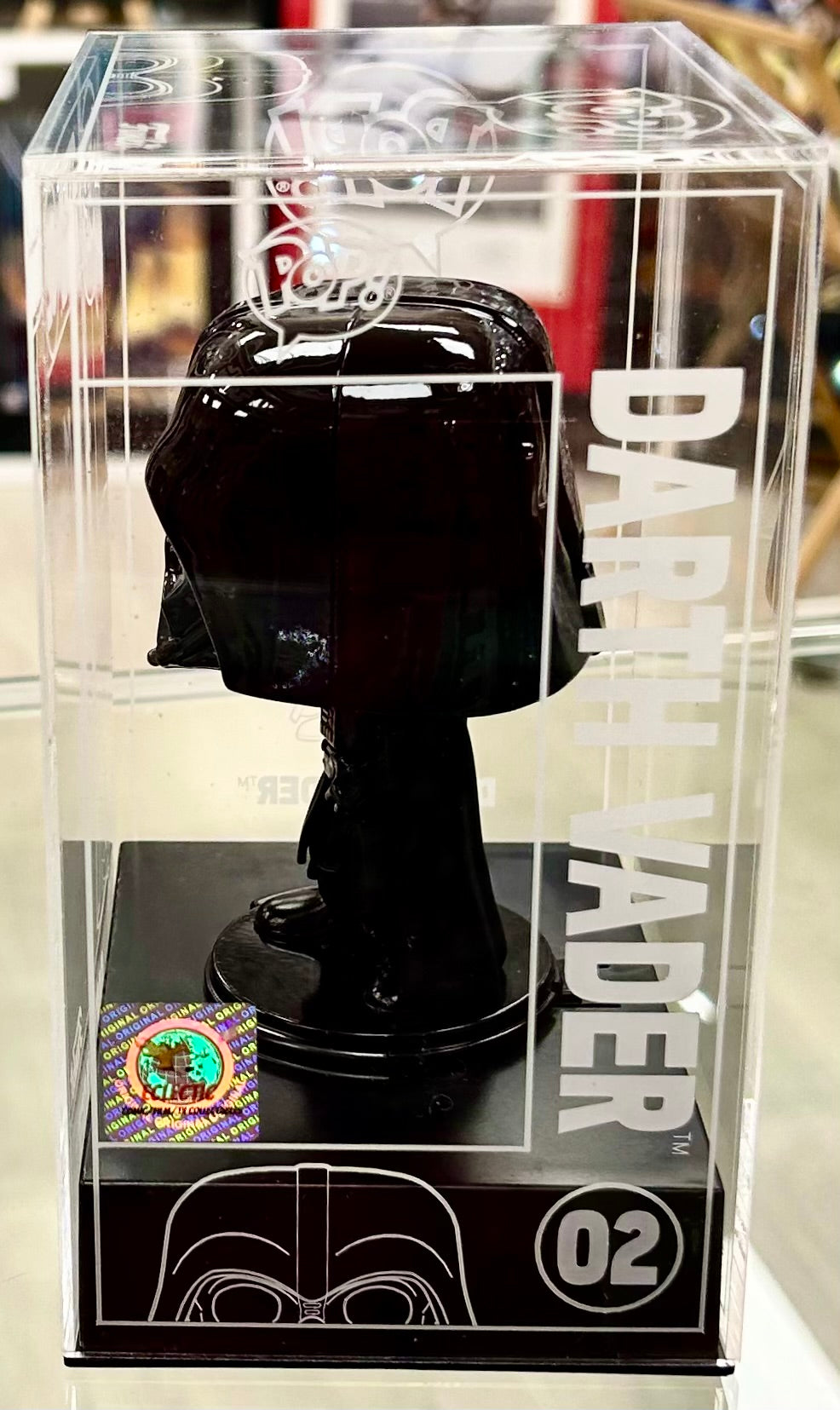 Star Wars Brian Muir Hand Signed Darth Vader Exclusive 02 Die-Cast Funko POP! with Triple Layer Authenticity