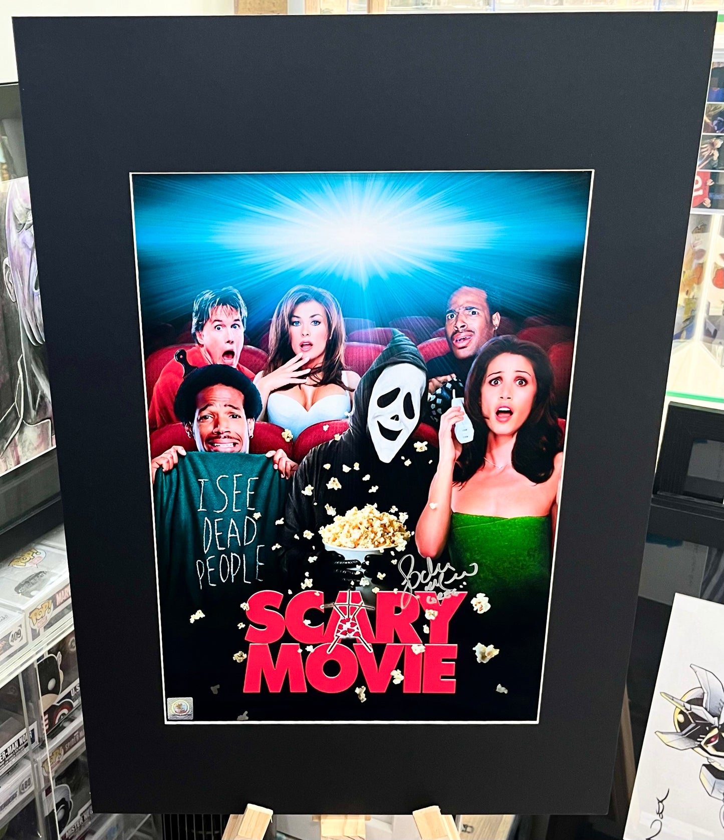 Scary Movie Lochlyn Munro Hand Signed Framed Poster