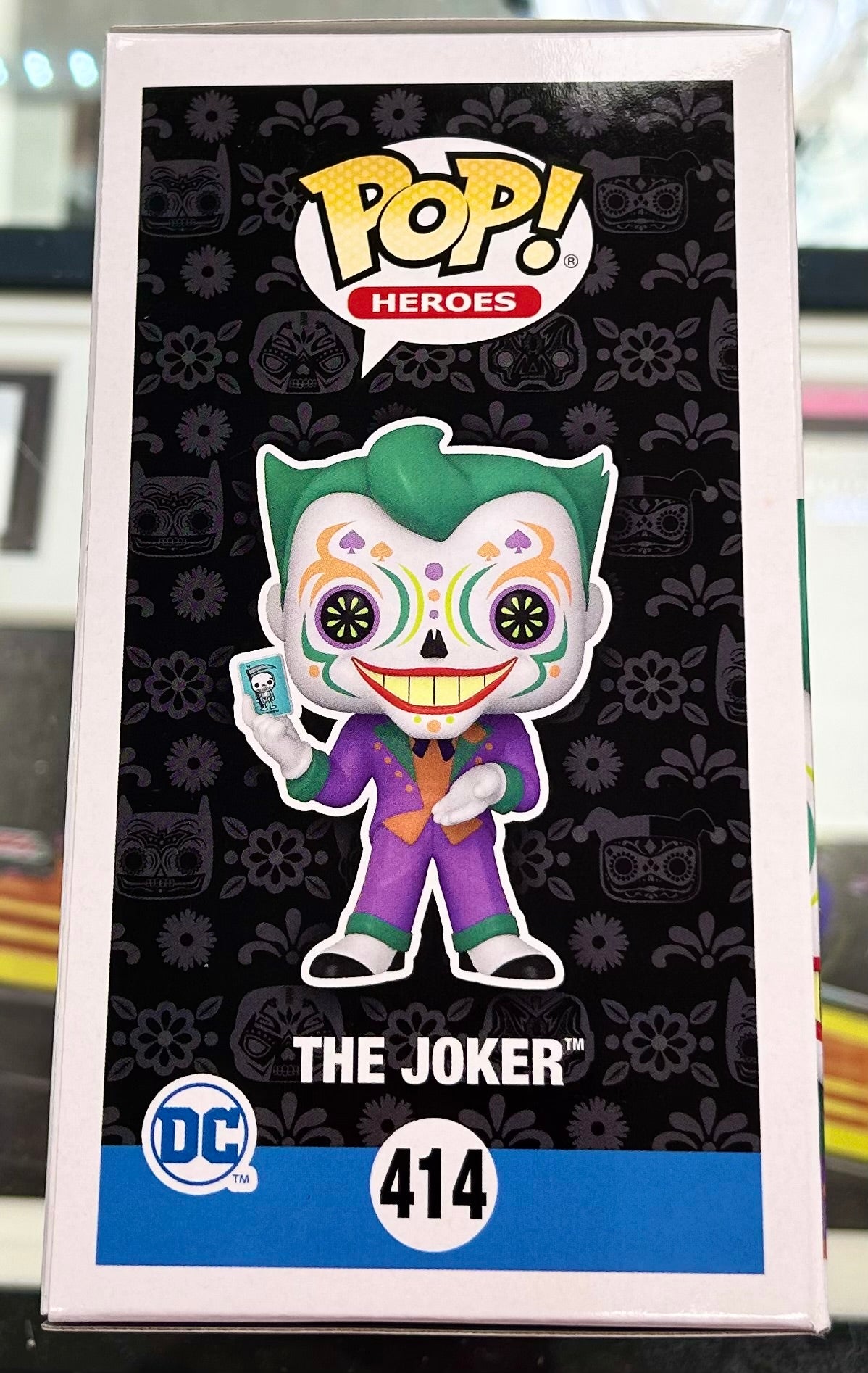 DC Super Heroes The Joker GITD Special Edition John Higgins Hand Signed 414 Funko POP! with Eclectic Authenticity