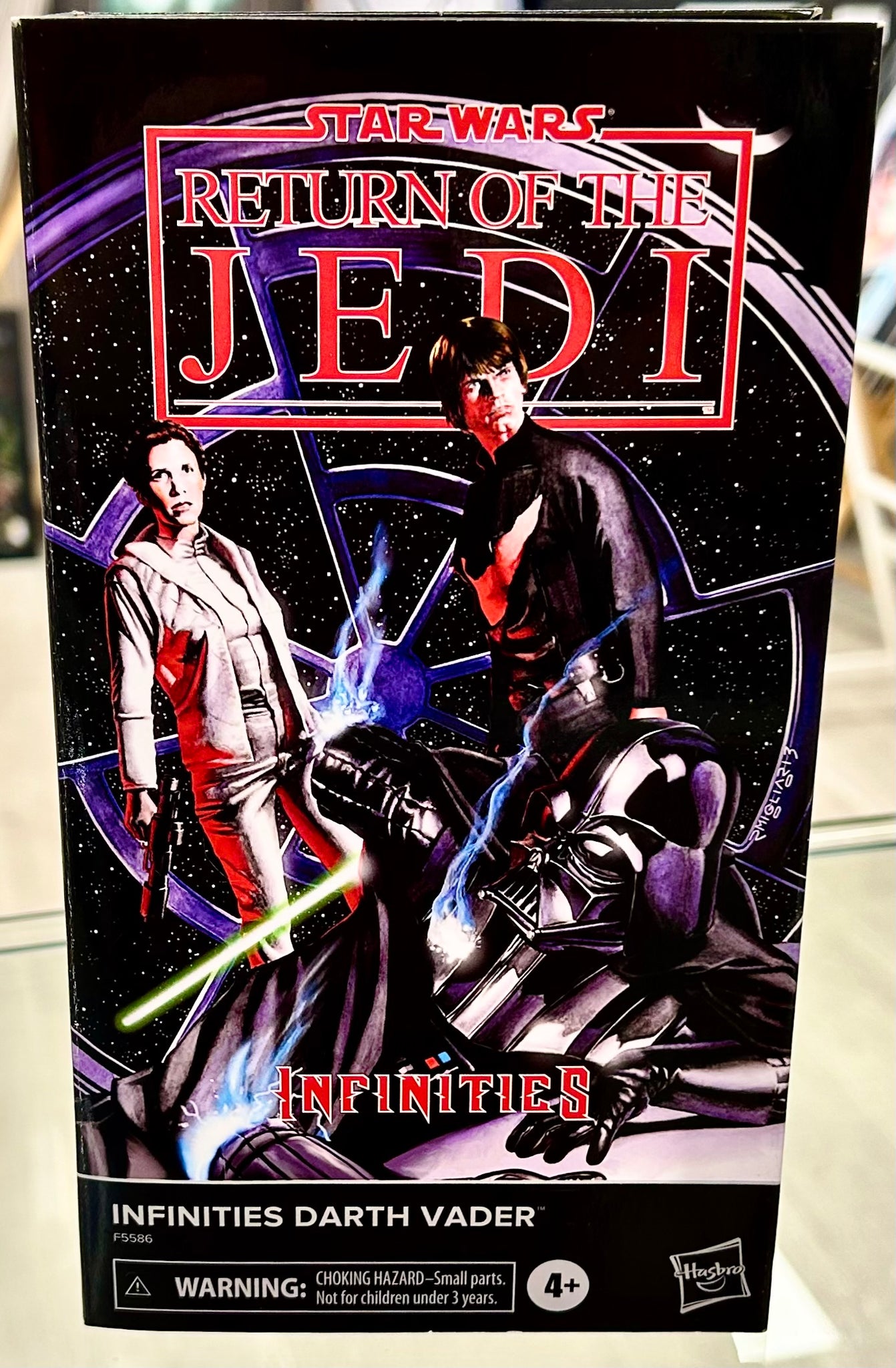 Star Wars: The Return of the Jedi Infinities Brian Muir Hand Signed Darth Vader Black Series Hasbro Action Figure with Triple Layer Authenticity