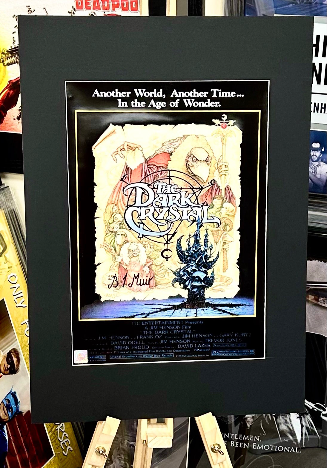 The Dark Crystal Brian Muir Hand Signed Film Poster