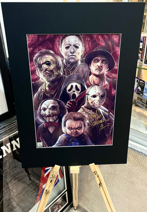 Icons of Horror Ari Lehman Hand Signed Autographed Poster with Triple Layer Authenticity