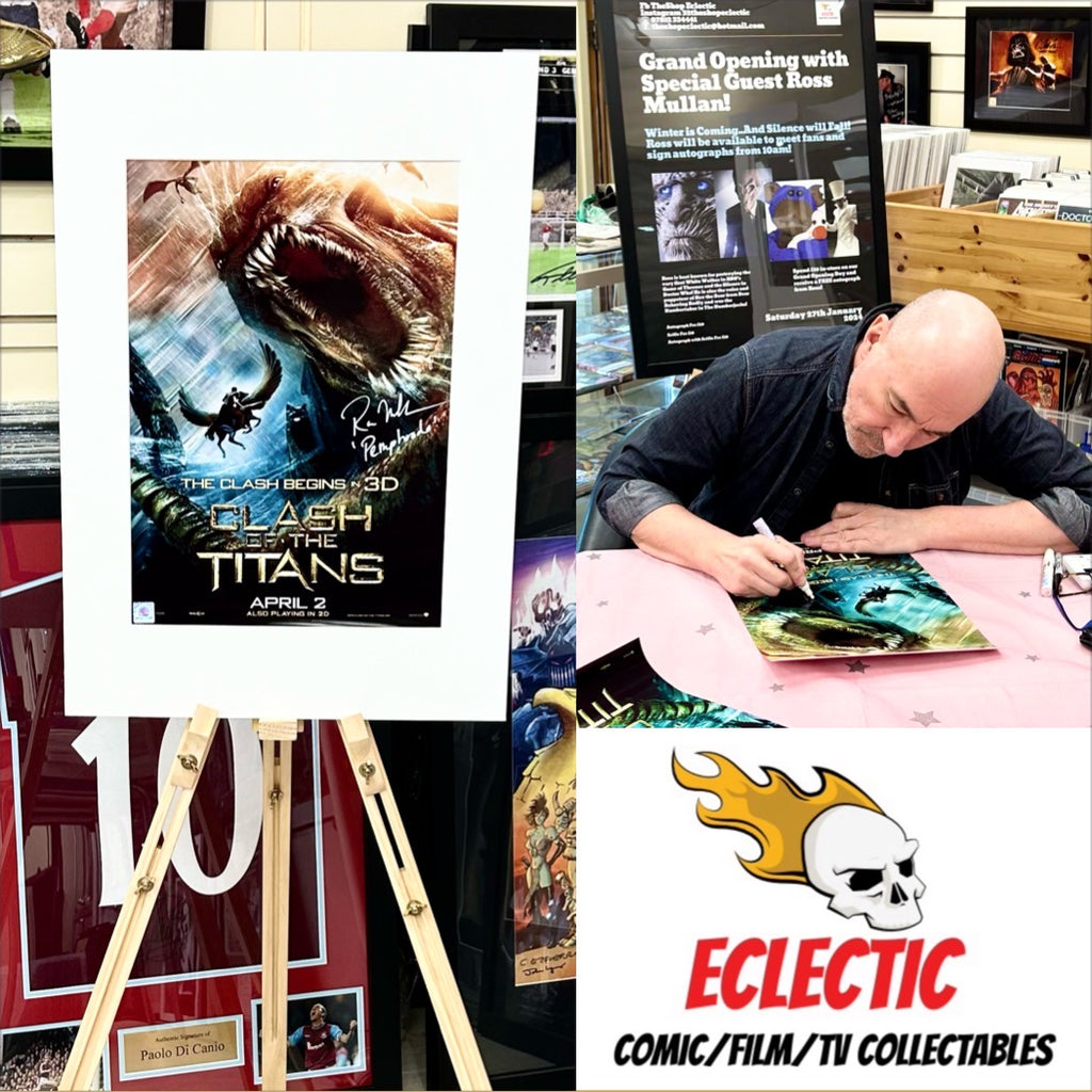 Clash of the Titans (2010) Ross Mullan Autographed Film Poster with Triple Layer Authenticity