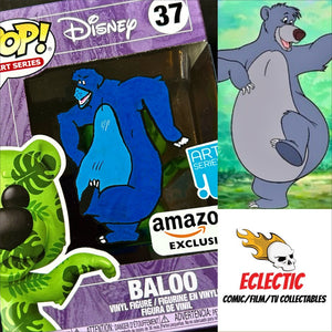 Disney The Jungle Book Baloo Amazon Exclusive 37 Funko POP! with Hand Painted Sketch and Eclectic Double Layer Authenticity
