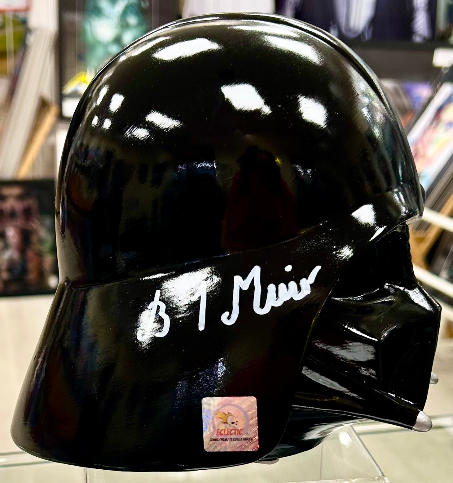 Star Wars Brian Muir Hand Signed Darth Vader 3D Money Bank with Triple Layer Authenticity