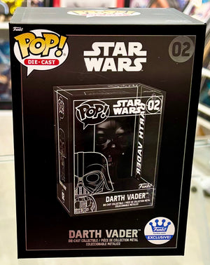 Star Wars Brian Muir Hand Signed Darth Vader Exclusive 02 Die-Cast Funko POP! with Triple Layer Authenticity