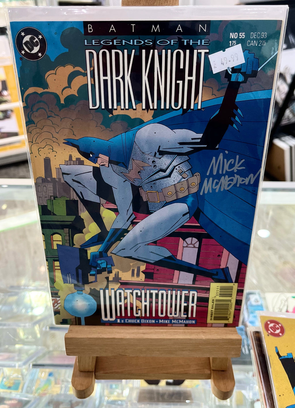 Batman Legends of the Dark Knight Watchtower Mike McMahon Autographed DC Comics with COA