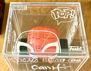 Marvel Spider-Man Cam Smith Hand Signed 09 Die-Cast Funko Exclusive POP! with Double Layer Authenticity