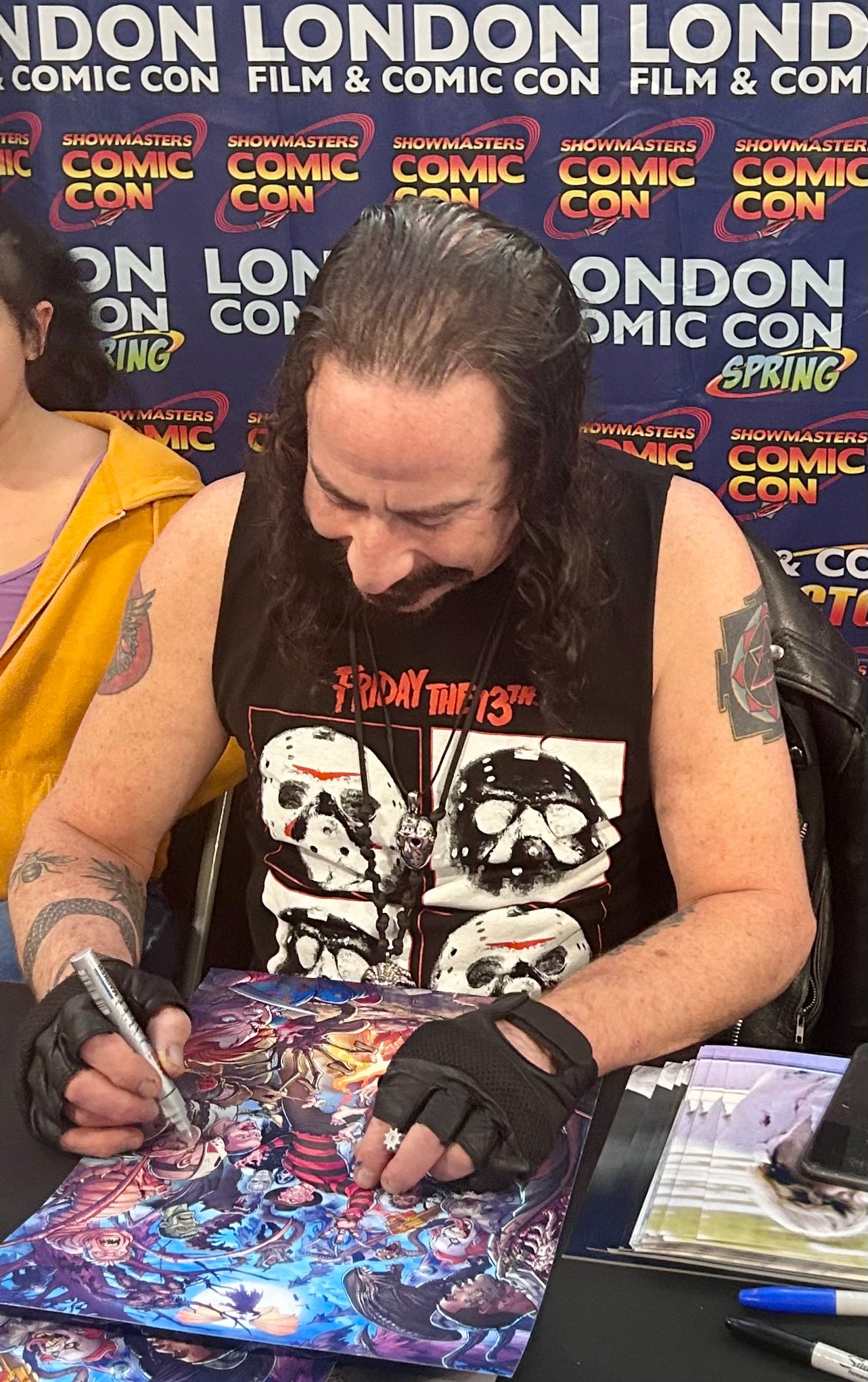 ‘Camp Horror’ Ari Lehman Hand Signed Autographed Poster with Triple Layer Authenticity