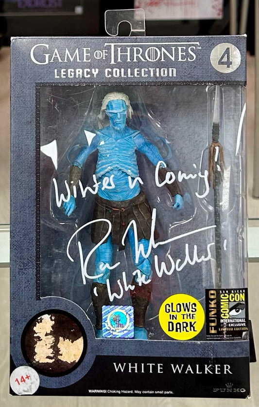 Game of Thrones Legacy Collection White Walker Ross Mullan Hand Signed SDCC Exclusive Funko Figure