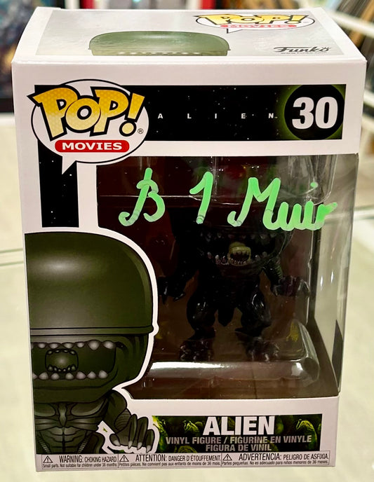 Alien Brian Muir Hand Signed 30 Funko POP!