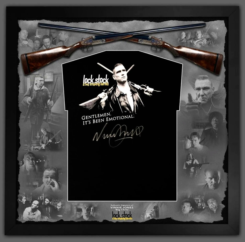 Lock, Stock and Two Smoking Barrels Vinnie Jones Autographed T-Shirt with Certificate of Authenticity
