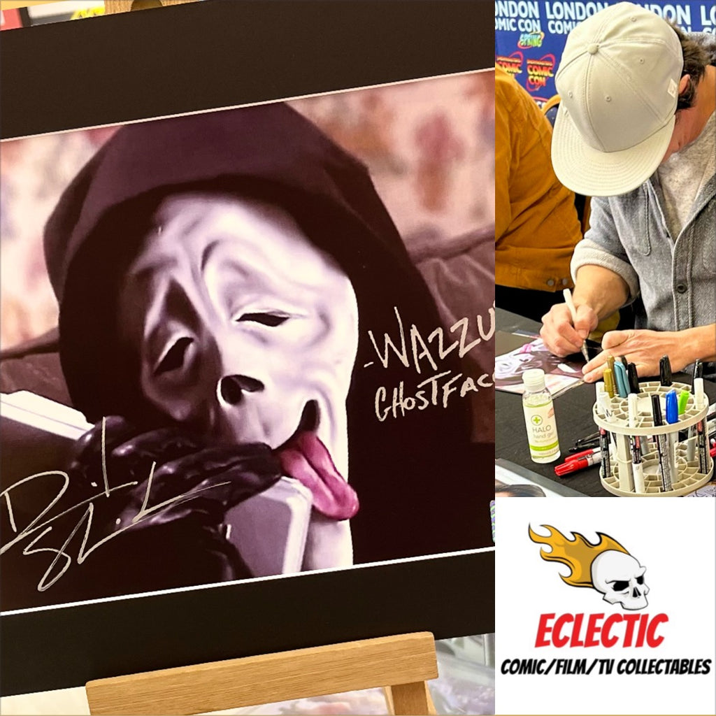 Scary Movie ‘Wazzup!’ Ghostface Dave Sheridan Hand Signed Photograph with Eclectic Triple Layer Authenticity