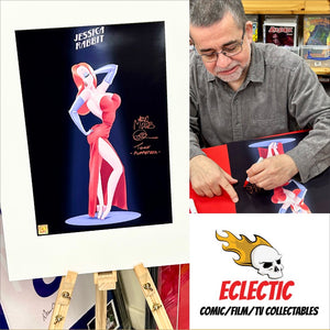 Who Framed Roger Rabbit Mike Quinn Hand Signed Film Poster with Triple Layer Authenticity