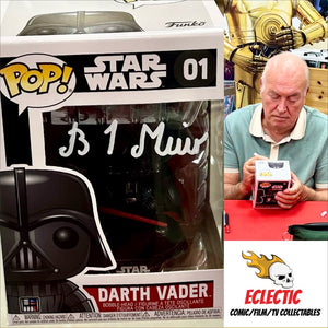 Star Wars Brian Muir Hand Signed Darth Vader 01 Funko POP! with Triple Layer Authenticity