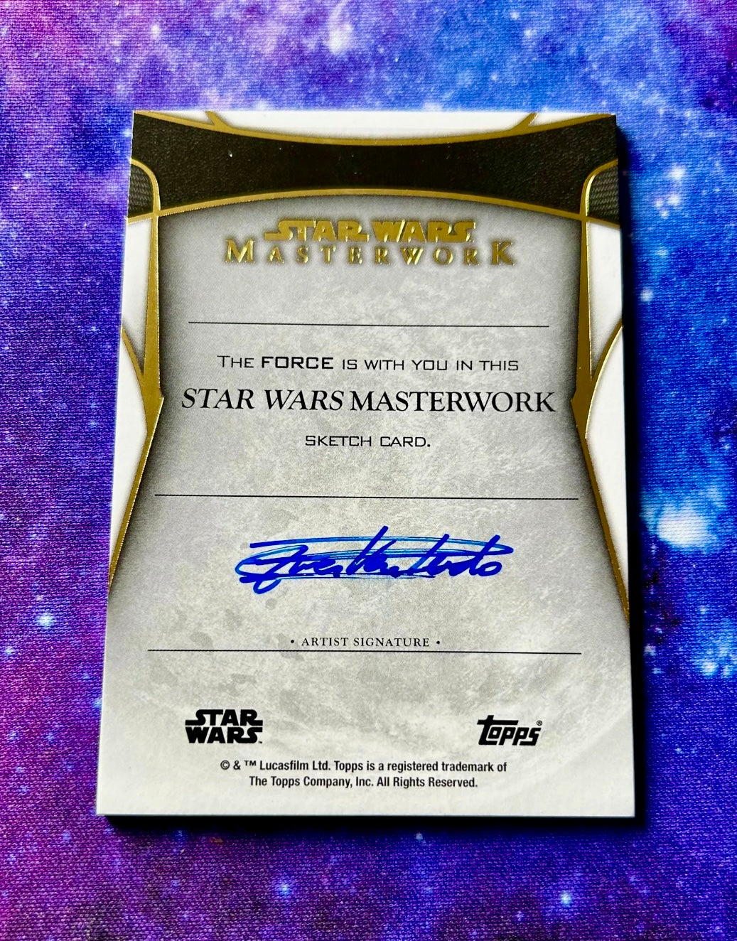 Orson Krennic Star Wars Yves Van Berlo Hand Drawn 2024 Topps Masterwork 1/1 Sketch Card