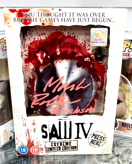 Saw IV Extreme Edition Mark Rolston Hand Signed DVD Collector Box