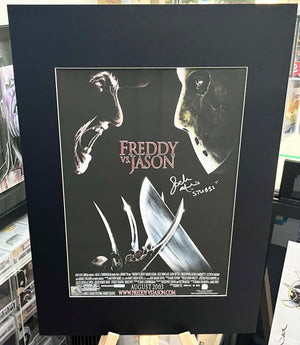 Freddy vs. Jason Lochlyn Munro Autographed Film Poster with Triple Layer Authenticity