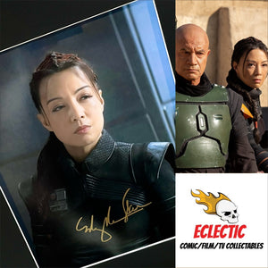 Star Wars The Book of Boba Fett Ming-Na Wen Hand Signed Autographed 10” x 8” Photo with Double Layer Authenticity