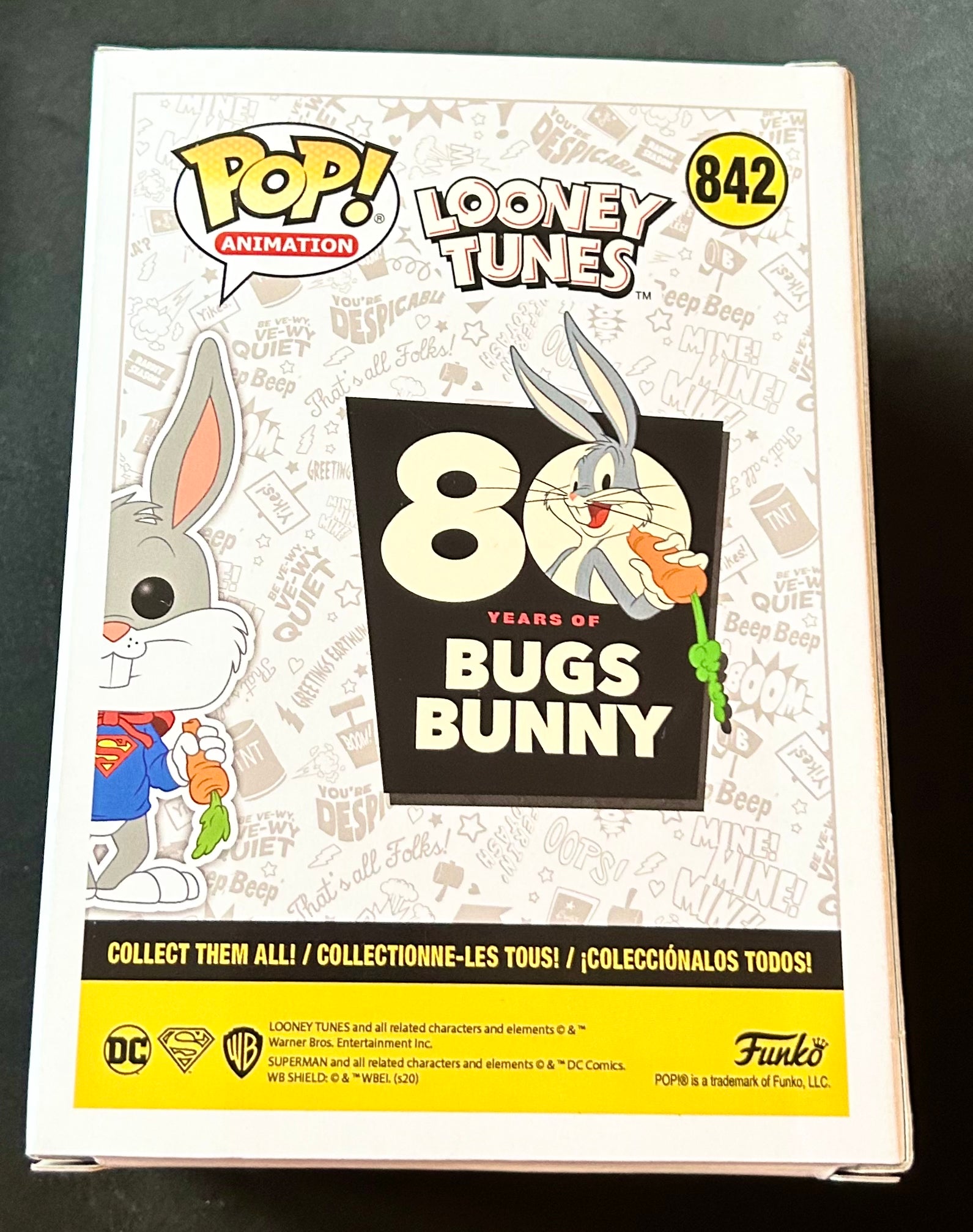 DC Looney Tunes Bugs Bunny as Superman Special Edition 842 Funko POP!