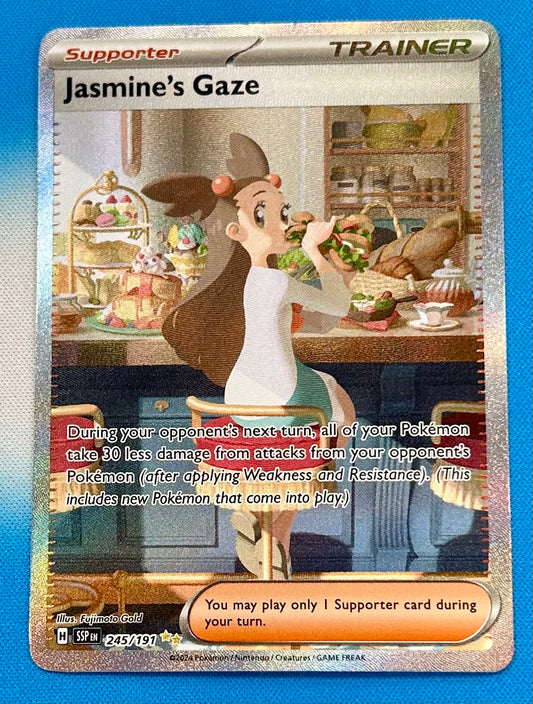 Jasmine's Gaze 245/191 Surging Sparks SIR Pokemon Card