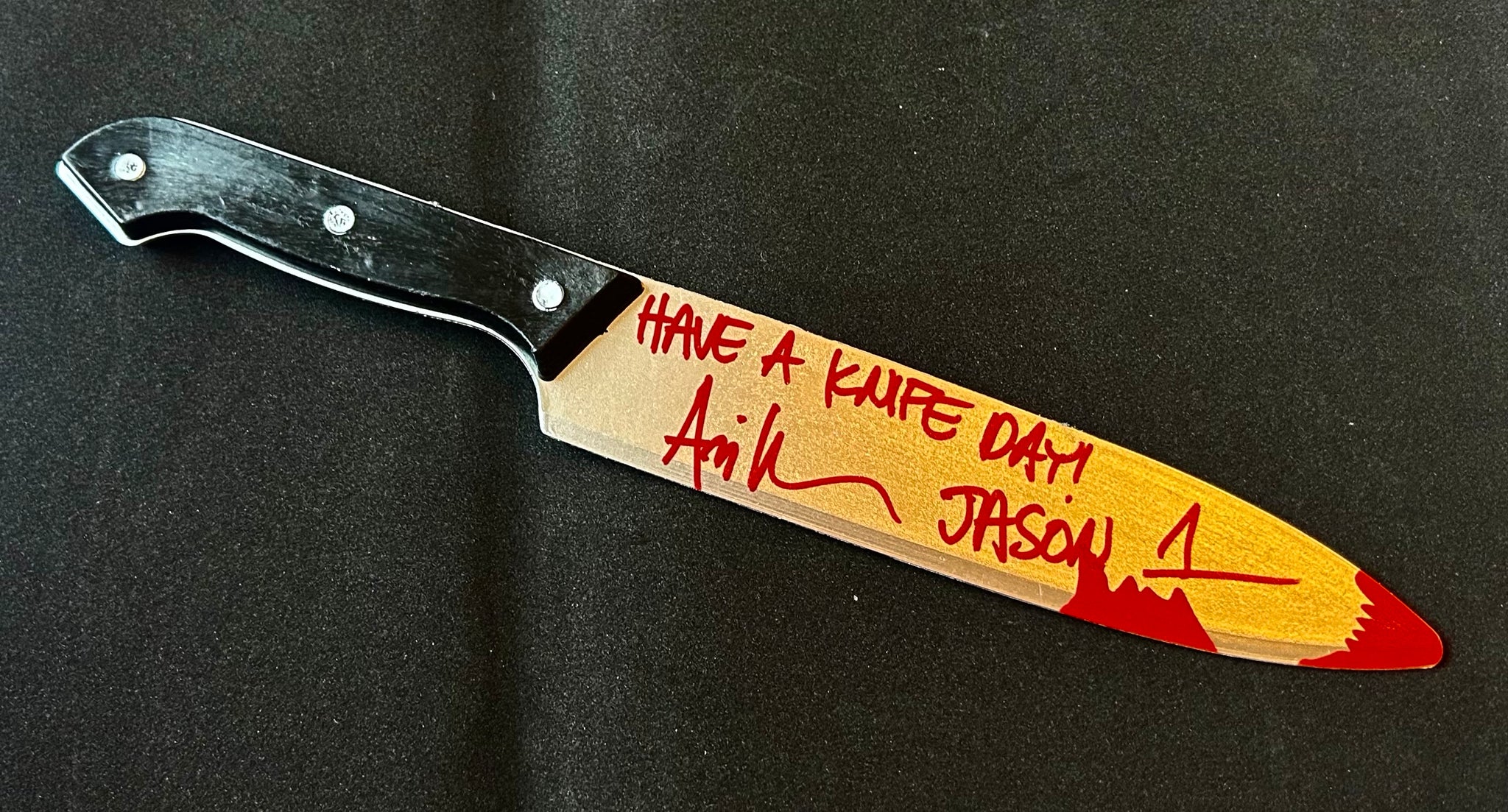 Friday the 13th Ari Lehman Autographed Replica Knife with Triple Layer Authenticity