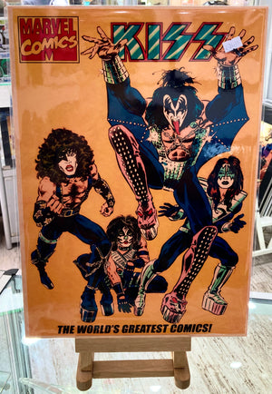 Marvel Comics Kiss Music Art Poster