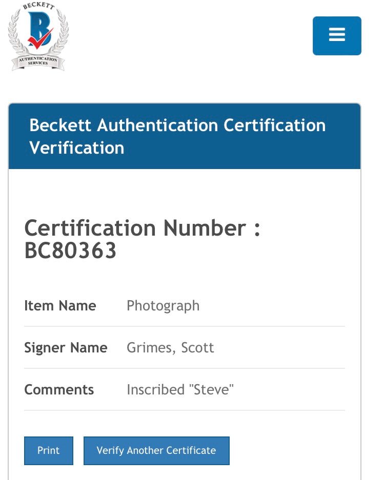 American Dad! Steve Scott Grimes Hand Signed Photo