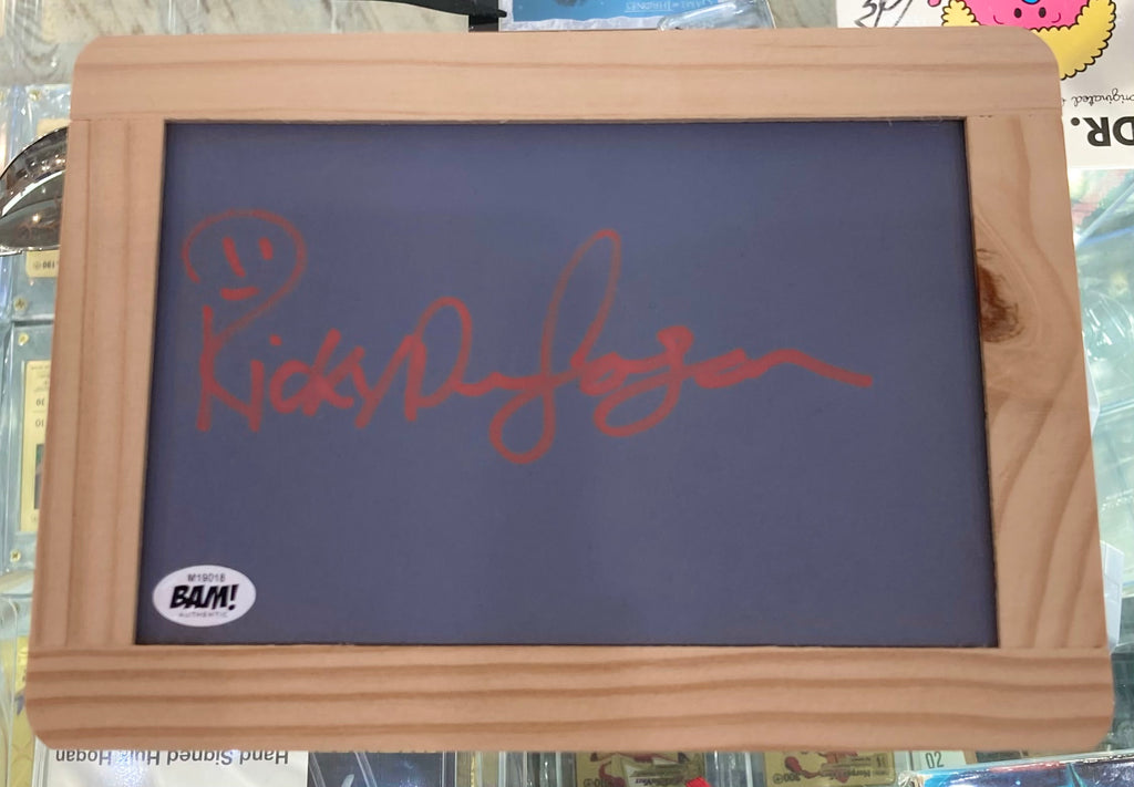 A Nightmare on Elm Street 6: The Final Nightmare Ricky Dean Logan Autographed Chalkboard with BAM! Horror COA