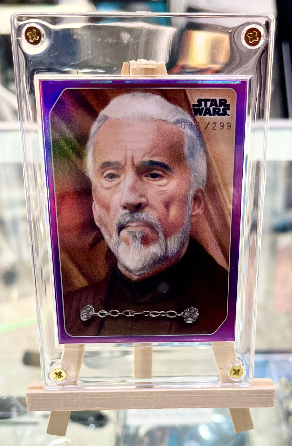 Count Dooku Star Wars Celebration Exclusive 73/299 Parallel Collector Card