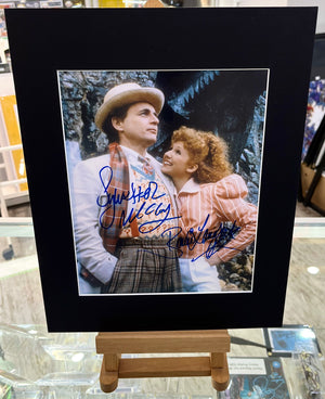 Doctor Who Sylvester McCoy and Bonnie Langford Autographed Photograph with SM Authenticity