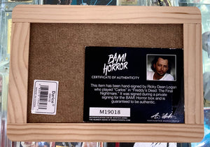A Nightmare on Elm Street 6: The Final Nightmare Ricky Dean Logan Autographed Chalkboard with BAM! Horror COA