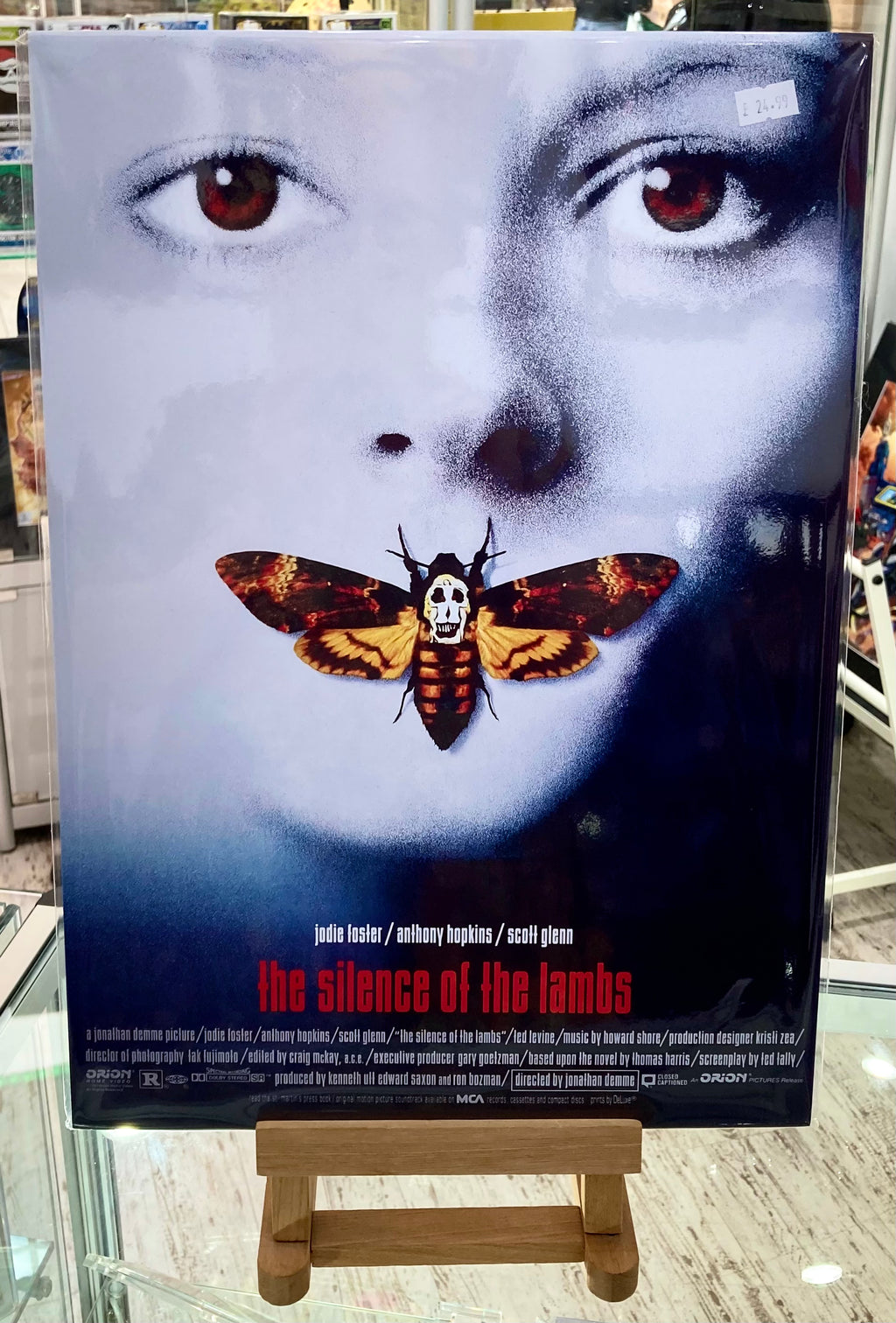 The Silence Of The Lambs Horror Film Art Poster