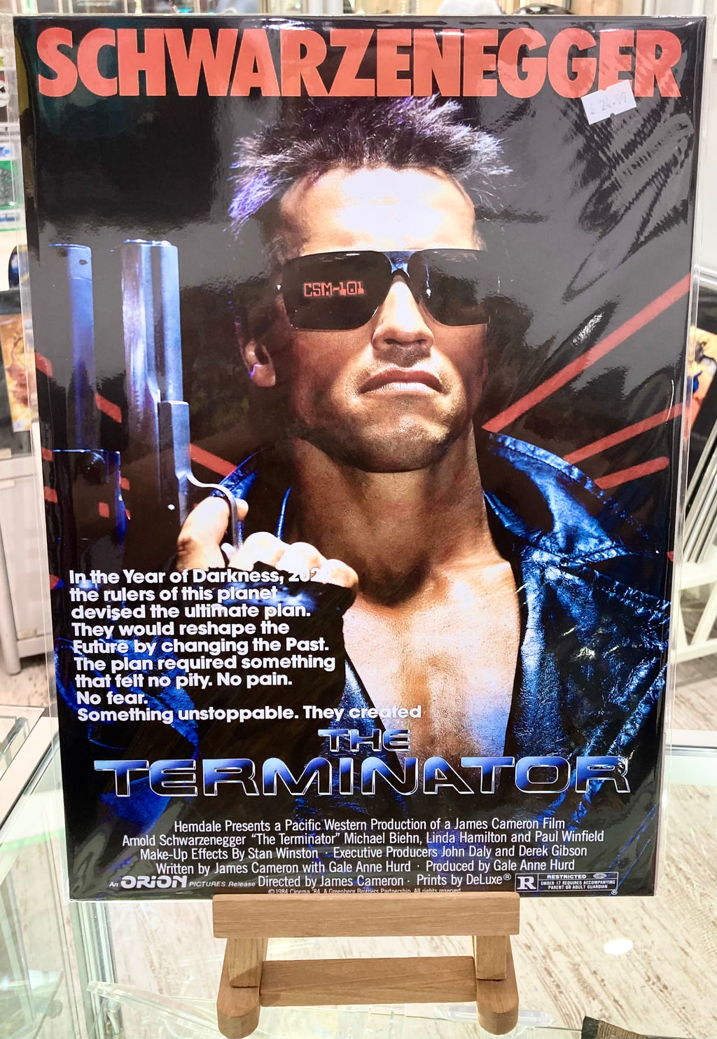The Terminator Science Fiction Film Art Poster