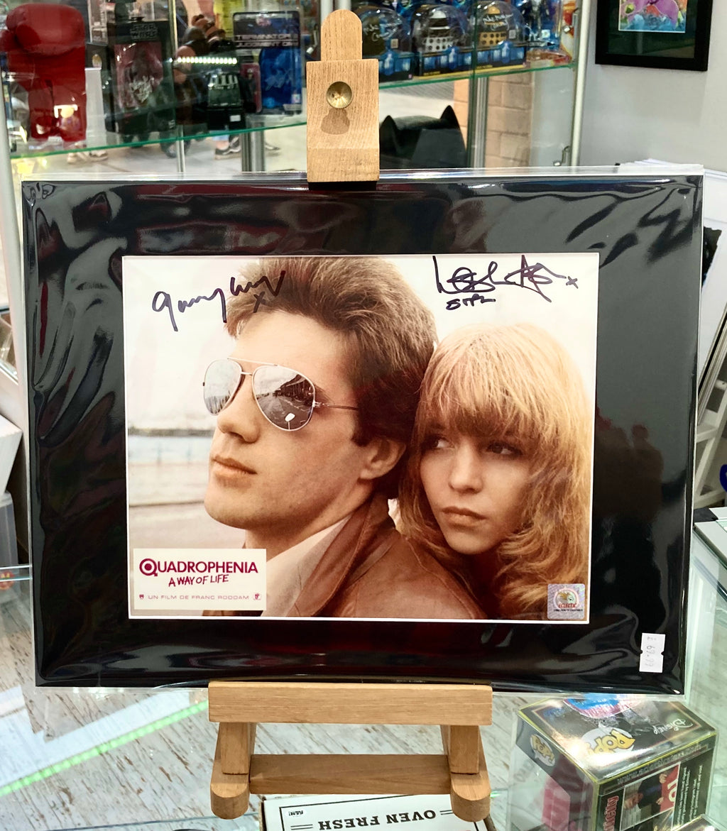 Quadrophenia Garry Cooper and Leslie Ash Autographed Mounted Photograph with Double Layer Authenticity