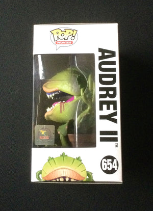 Little Shop of Horrors Audrey II Bloody Chase Edition Toby Philpott Autographed 654 Funko POP! with Triple Layer Authenticity