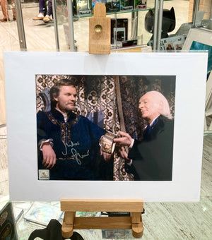 Doctor Who Julian Glover Autographed Mounted Photograph with Double Layer Authenticity