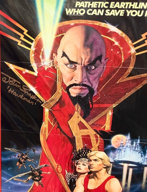 Flash Gordon John Simpkin Autographed Film Poster with Triple Layer Authenticity