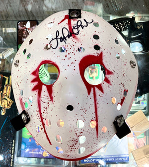 Friday the 13th Lar Park Lincoln Autographed Jason Voorhees Hockey Mask with JSA COA