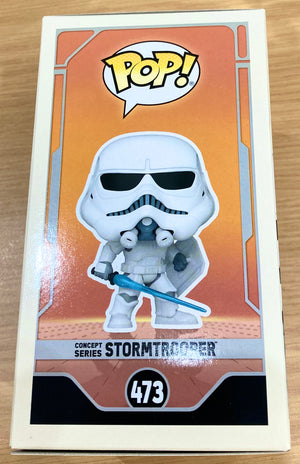 Star Wars Stormtrooper Concept Series Exclusive John Simpkin Autographed 473 Funko POP! with Triple Layer Authenticity