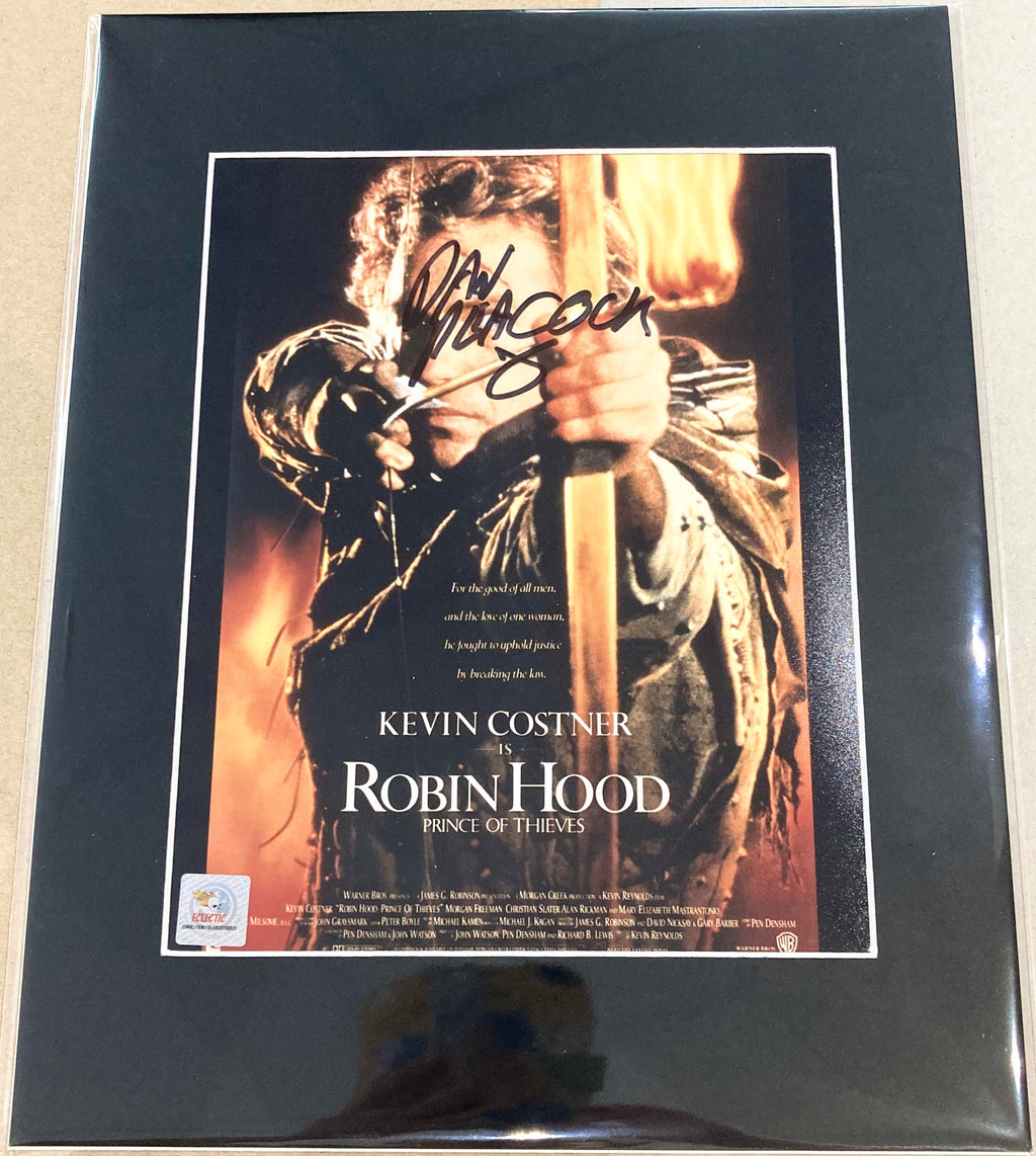 Robin Hood: Prince of Thieves Daniel Peacock Autographed Mounted Photograph with Double Layer Authenticity