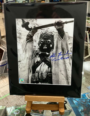 Star Wars Tusken Raider Alan Fernandes Autographed Mounted Photograph with Double Layer Authenticity
