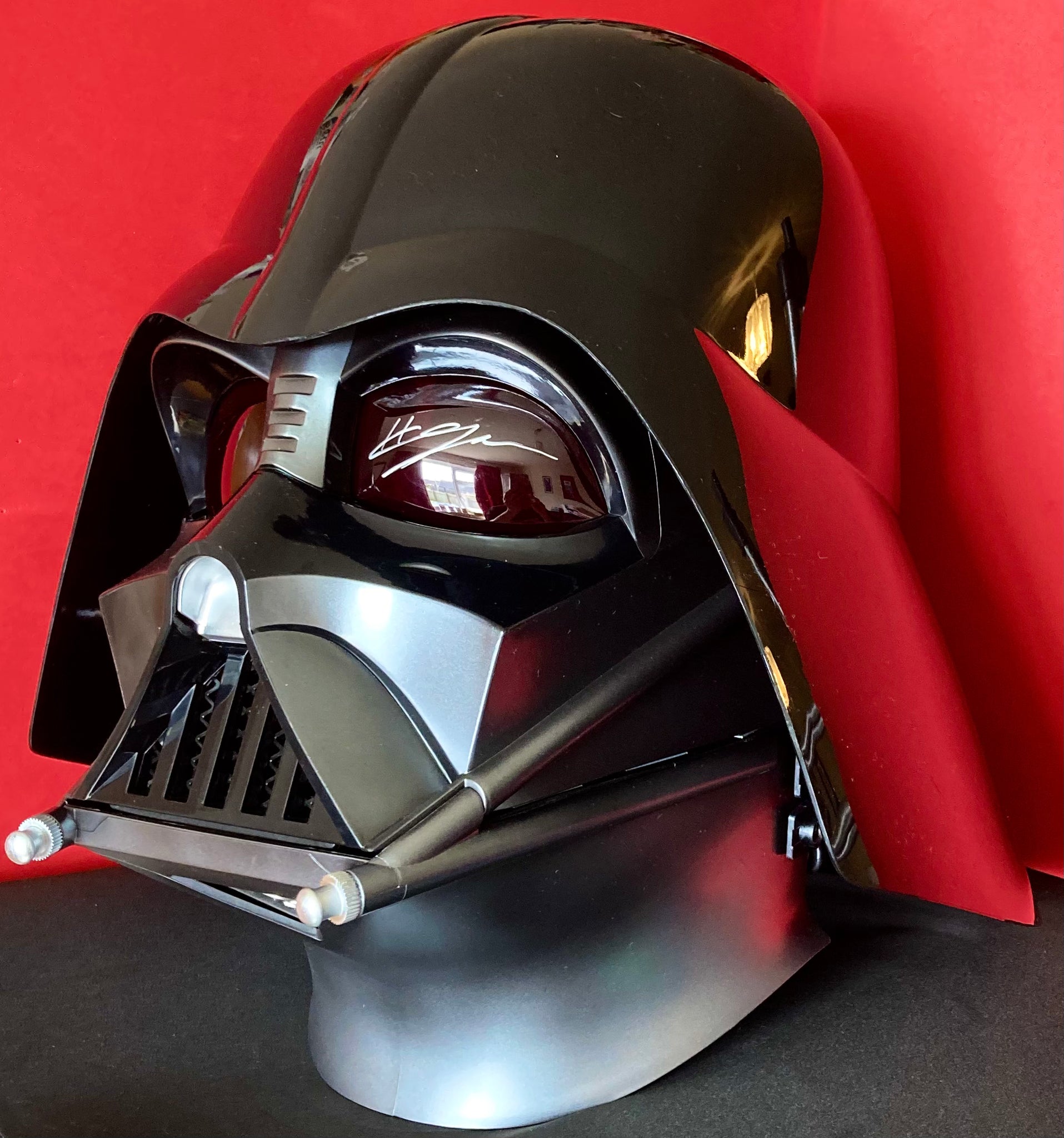 Star Wars The Black Series Darth Vader Hayden Christensen Autographed Electronic Helmet with Beckett Authenticity