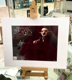 Fantastic Beasts & Where To Find Them Leigh Gill Autographed Mounted Photograph with Double Layer Authenticity