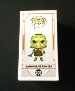 Star Wars Gamorrean Fighter Joe Gibson Autographed 406 Funko POP! with Triple Layer Authenticity
