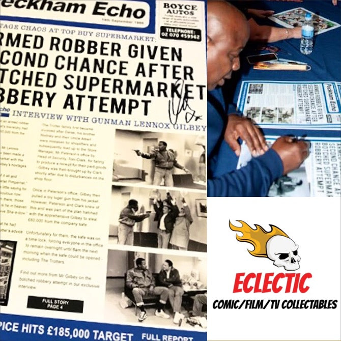 Only Fools and Horses Peckham Echo Top Buy Robbery Vas Blackwood Autographed Poster with Double Layer Authenticity