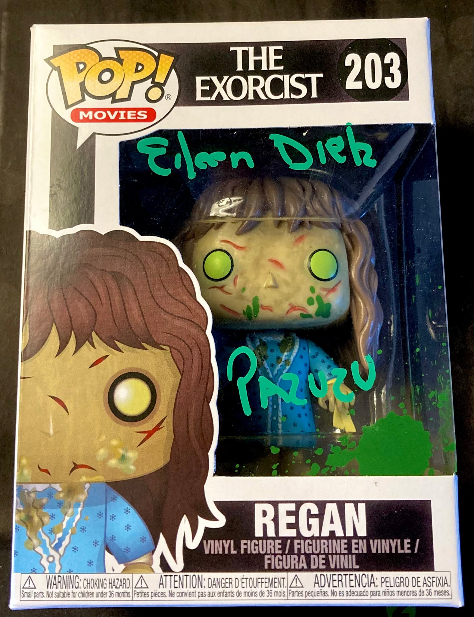 The Exorcist Regan Eileen Dietz Autographed 203 Funko POP! with Triple Layer Authenticity