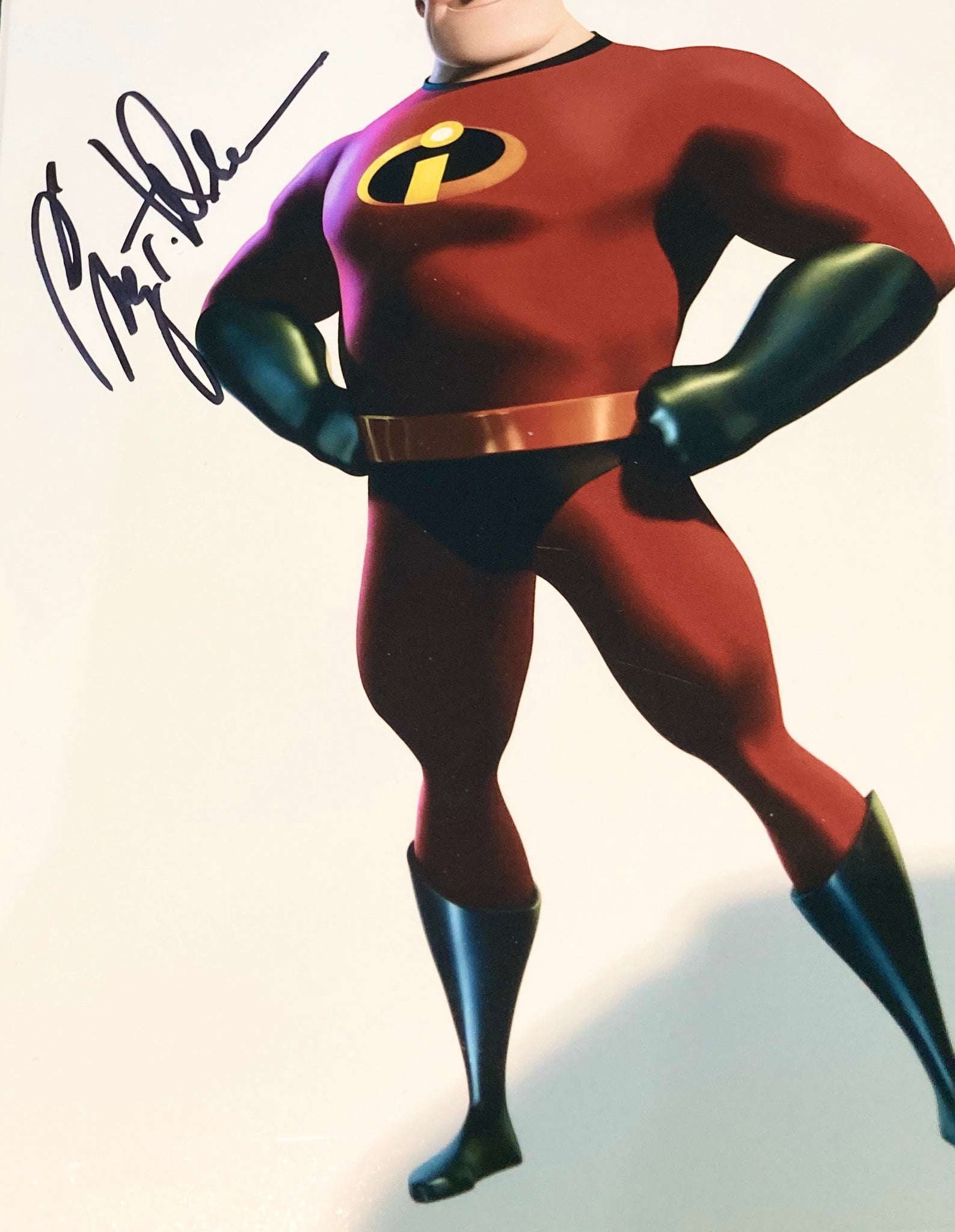 Disney Pixar The Incredibles Craig T. Nelson Autographed Mounted Photograph with Beckett Authenticity