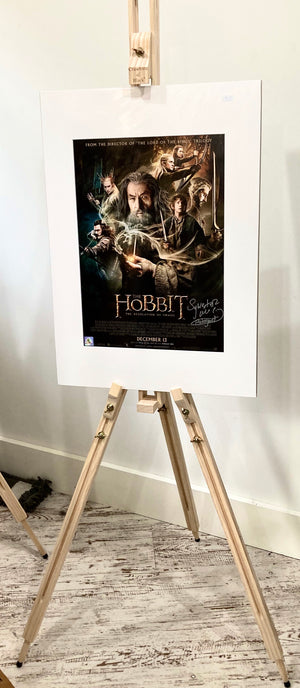 The Hobbit The Desolation of Smaug Sylvester McCoy Autographed Film Poster with Triple Layer Authenticity